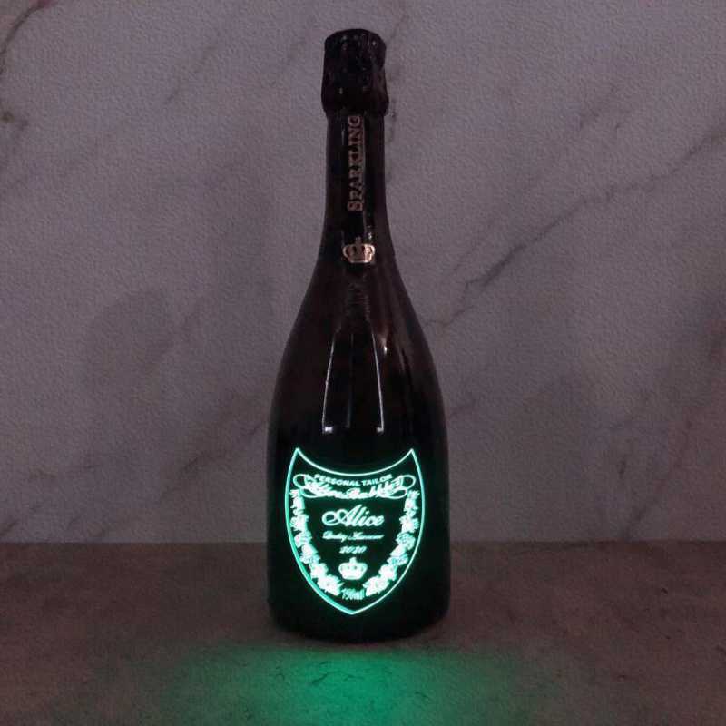 夜光版起泡酒气泡酒抖音网红国产香槟王酒吧神器发光非唐培里侬