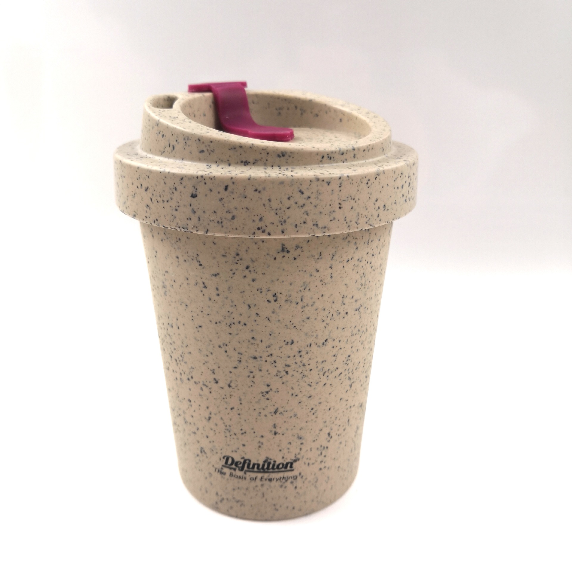 可降解便携咖啡杯 办公室家用客厅350ml水杯 加工定制带盖咖啡杯