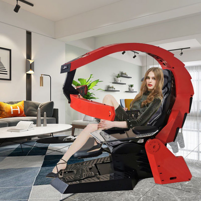 电竞舱 太空舱 升降电脑椅 懒人游戏椅 电脑一体游戏座舱 老板椅