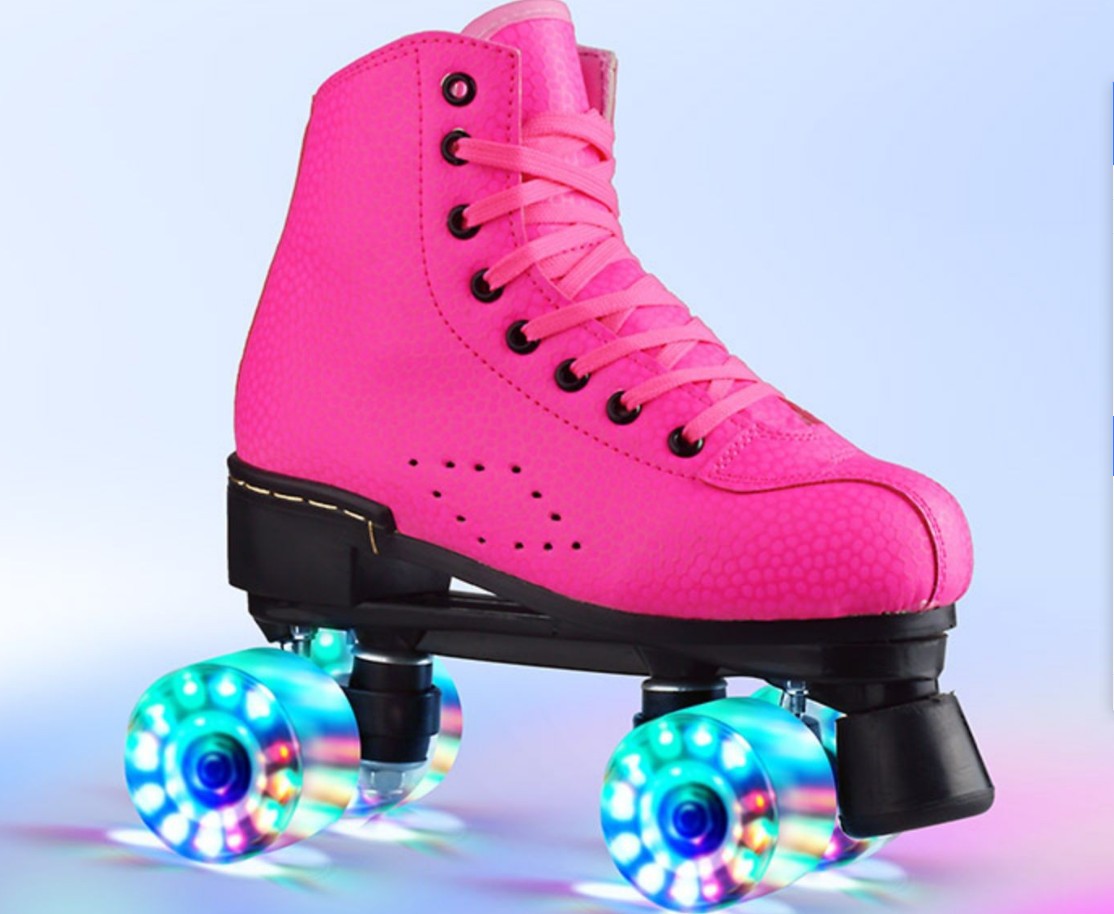 溜冰鞋成年双排滑轮旱冰鞋四轮4个轮滑冰鞋溜冰场专用大人轮滑鞋