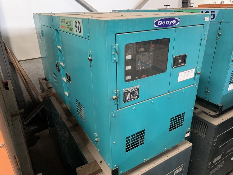 惠州电友日野60kw静音柴油发电机组denyo发电机dca-90sp出售|租赁