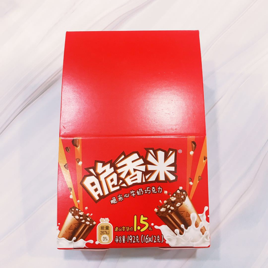 德芙脆香米巧克力12g*16片盒装脆米心牛奶巧克力零食结婚庆喜糖
