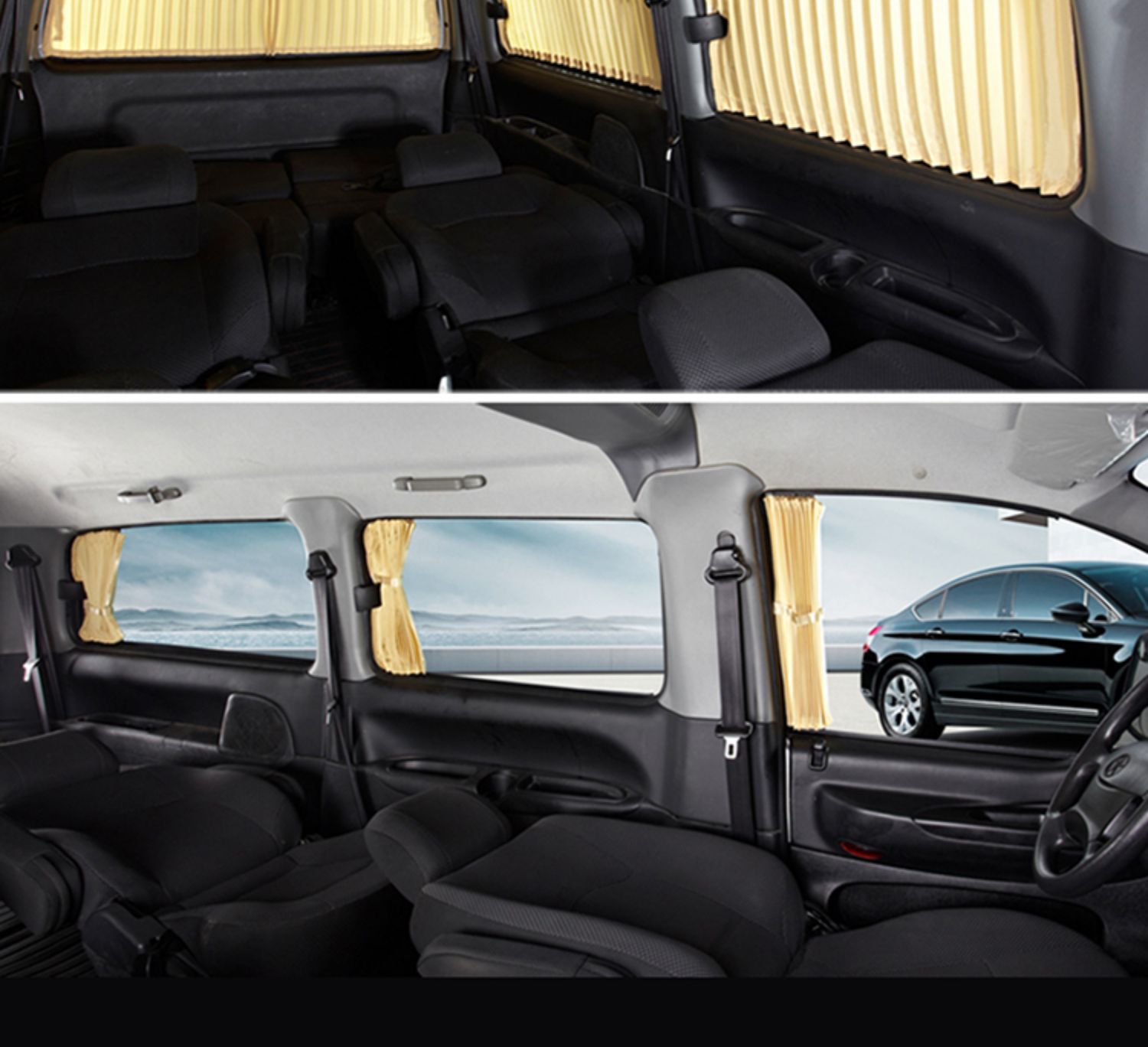 Suitable for Audi A3 A4L A6L Q2L Q3 Q5L car curtain sunshade curtain track cloth retractable curtain