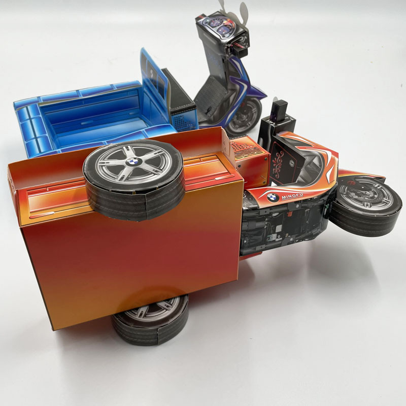 冥府纸扎三轮车祭祀殡葬用品烧纸清明上坟扫墓元宝金条冥币