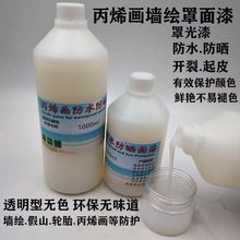 丙烯颜料墙绘假山面漆内外墙水性透明罩光漆防水防晒掉色清漆轮胎