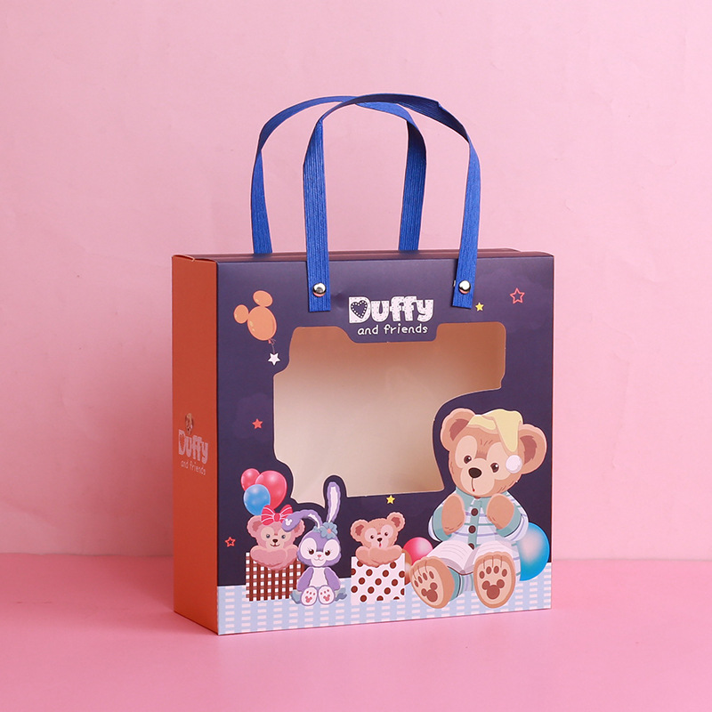 满月可爱礼品袋子儿童礼物盒卡通礼品盒宝宝喜糖盒回礼包装盒批发