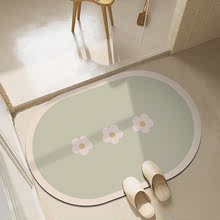 卫生间硅藻泥脚垫卡通防滑速干软垫洗手间浴室吸水地垫入门地毯