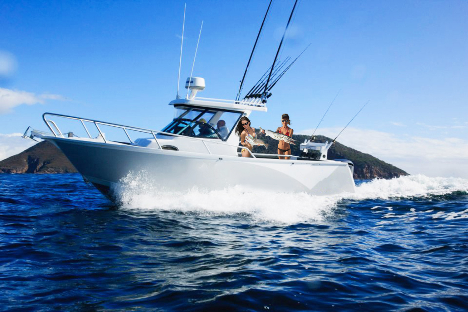 可出口可定制海钓船铝合金钓鱼船钓鱼艇快艇私人游艇近海垂钓