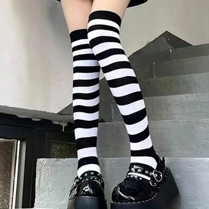 夏季防晒出行过膝袜长筒袜子春秋纯色新款薄款jk女高尔夫球日常