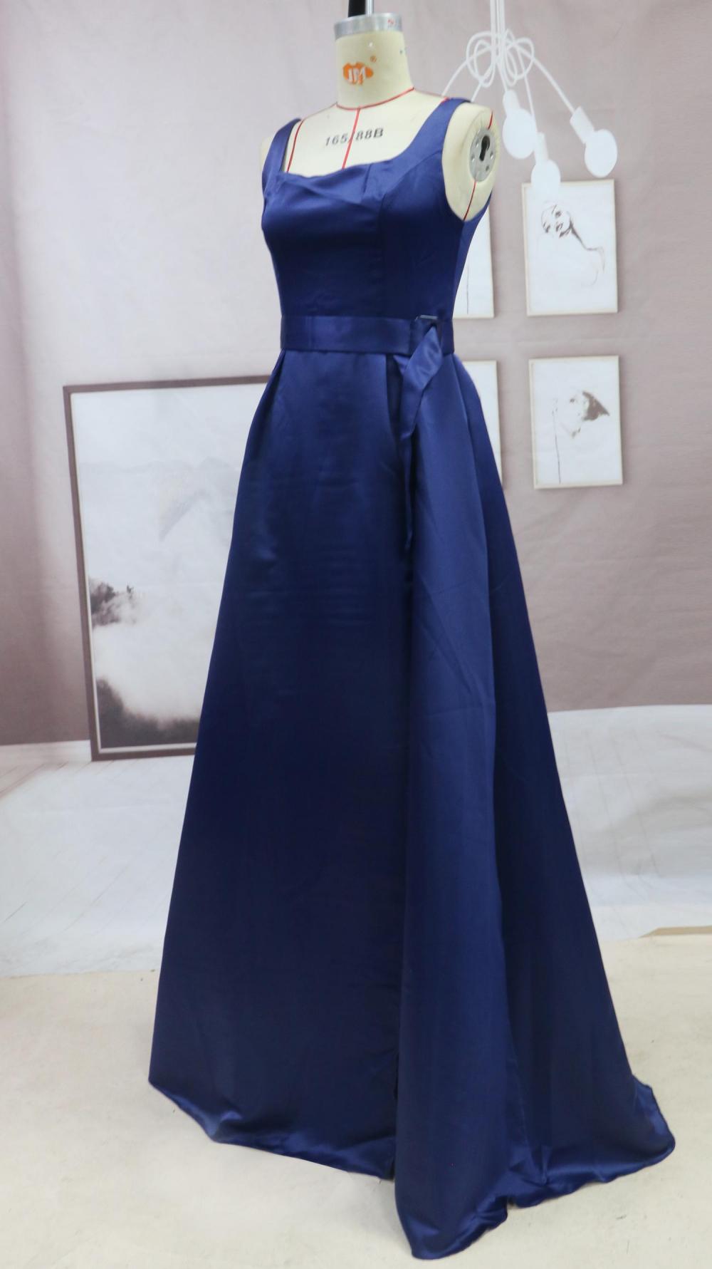 2021欧美外贸新款冬款白色婚礼气质绸缎大摆裙宴会晚礼服