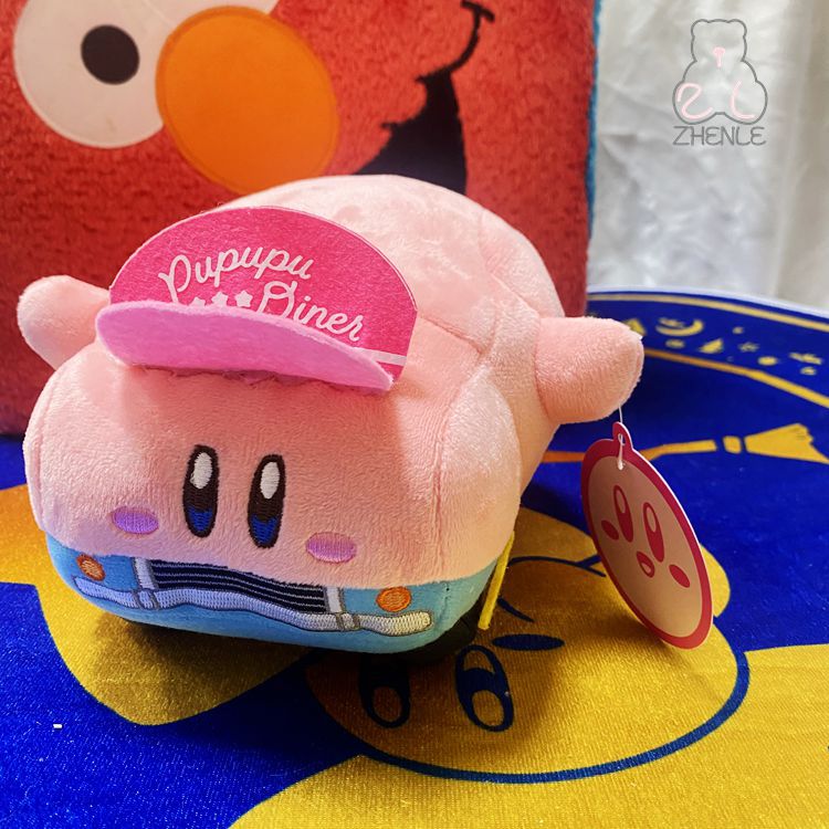 zl跨境出逃星之卡比拉震汽车毛绒公仔 kirby20cm抓娃公仔婚礼撒娃