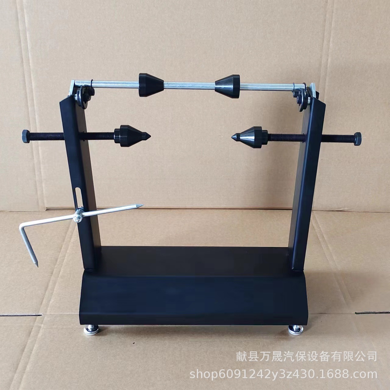 摩托车轮胎平衡架通用手动简易平衡机平衡仪轮胎矫正器维修工具