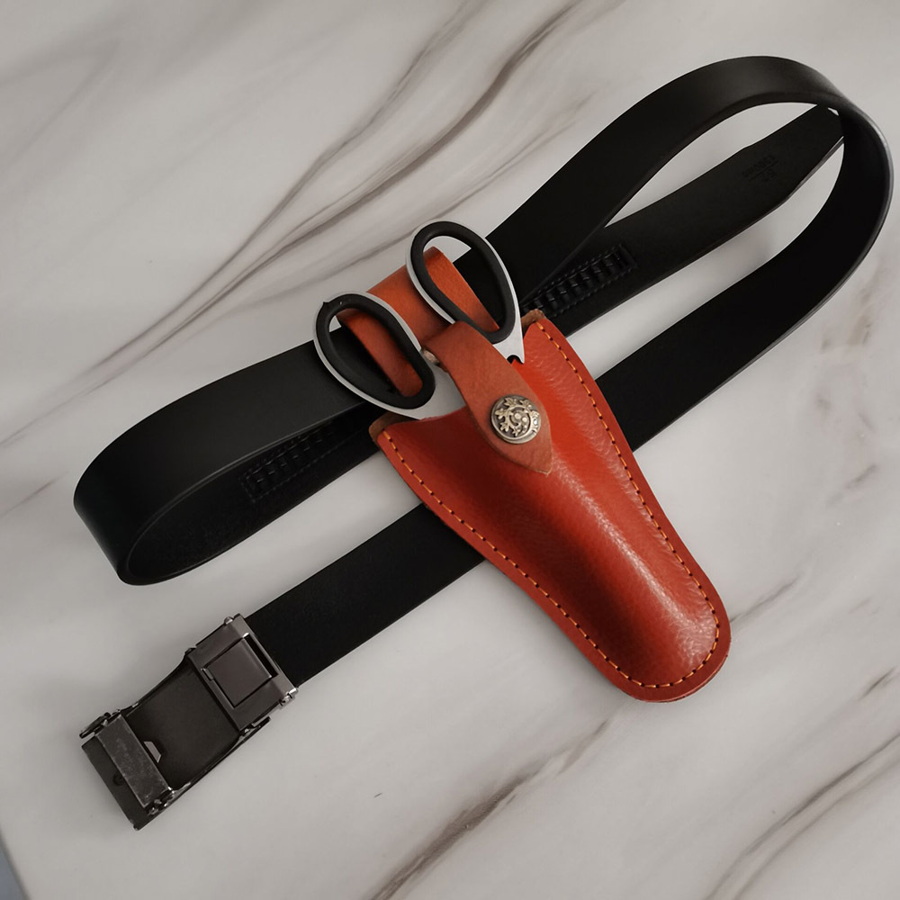 园林剪刀皮革套 日常家用剪刀保护套 多尺寸多颜色可定制工具皮套