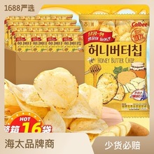 韩国进口海太薯片60g袋蜂蜜黄油奶酪味膨化休闲零食土豆片批发