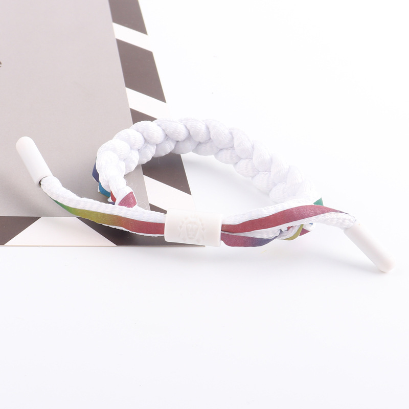 新款七彩虹小狮子手链lionking潮流女编织学生情侣小狮子手链批发