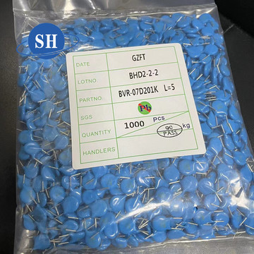 压敏电阻 7d201k 200v 07d201k 短脚 切脚 ai插件 编带 直插 保险