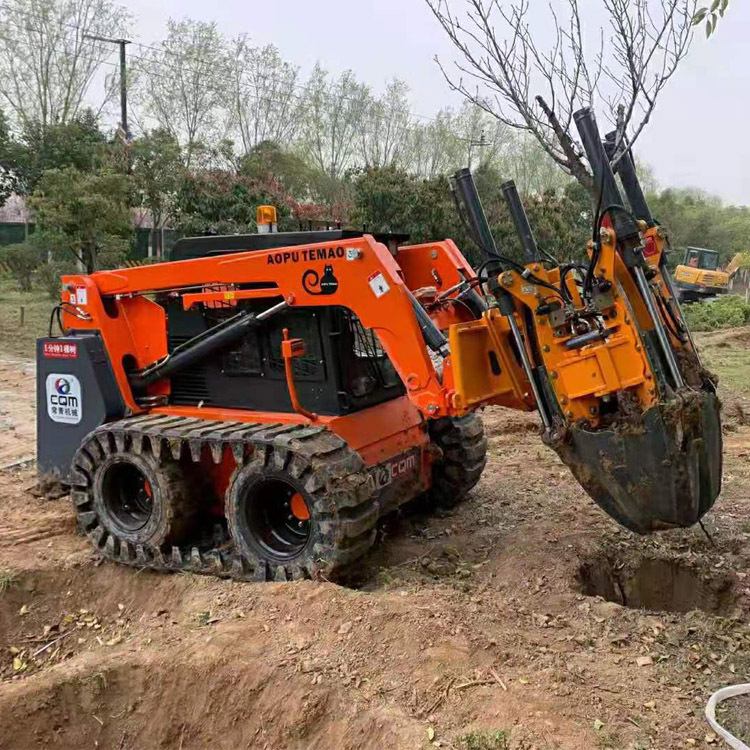 林业用移树机 松树果树女贞树挖树机价格 挖掘机属具拔树机-阿里巴巴
