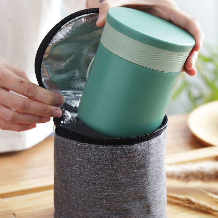 保温汤杯杯子燕麦早餐杯保温便携带盖大容量防摔喝粥隔夜燕麦杯