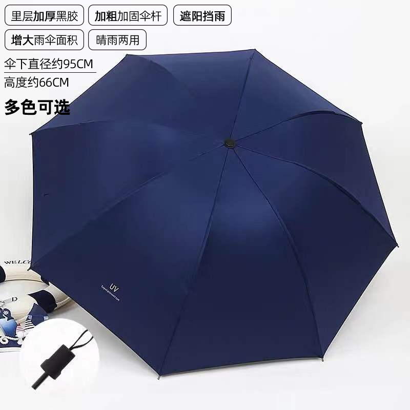 Wholesale UV Vinyl Sun Protective Sun Umbrella Folding Rain Dual-Use Advertising Gifts Automatic Umbrella Manufacturers