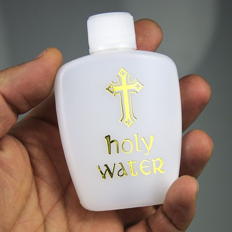 60ml圣水瓶十字架塑料瓶holy water bottle洗礼仪式 跨境电商产品