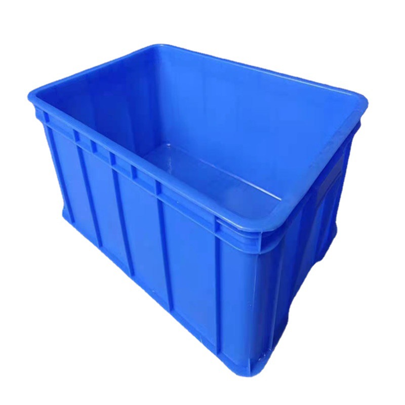塑料周转箱可带盖工业仓储五金整理框子长方形周转物流蓝色大胶箱