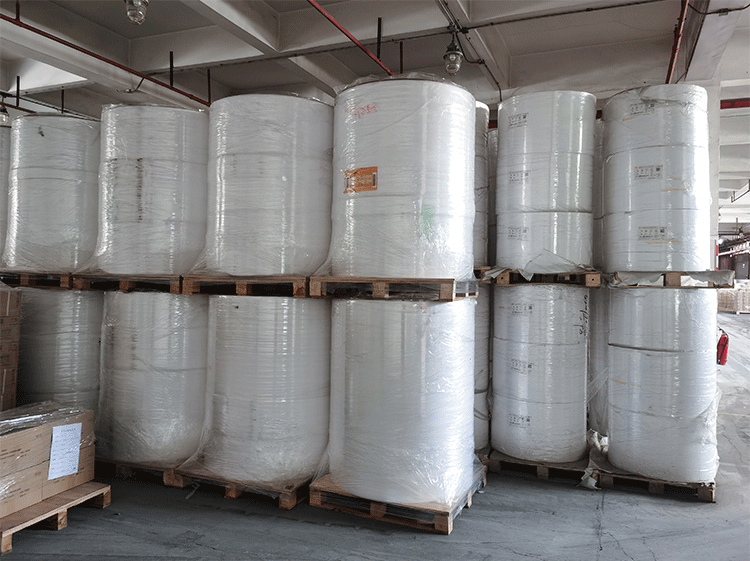 力科信空白不干胶原材料 热敏标签原纸 铜板印刷收银白纸批发定制