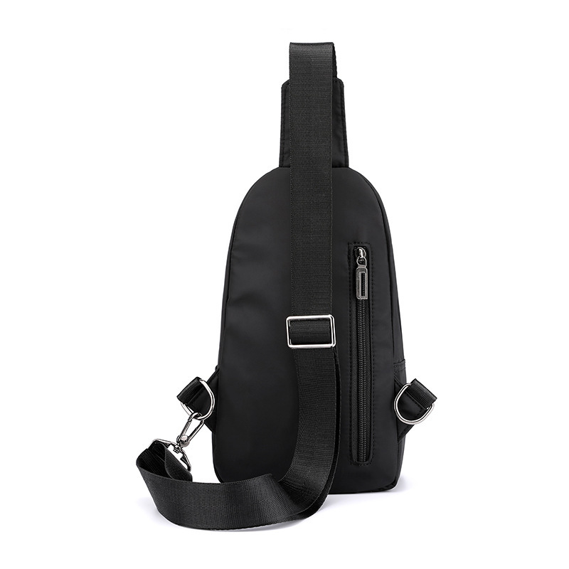 Cross-Border 2022 New Men's Chest Bag Nylon One Shoulder Crossbody Bag Casual Belt Earphone Hole Backpack One Piece Dropshipping