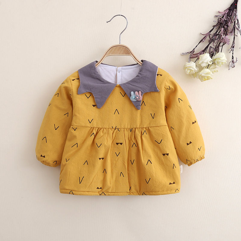宝宝加厚罩衣婴幼儿夹棉反穿衣儿童男女夹棉外套秋冬季罩衫-阿里巴巴