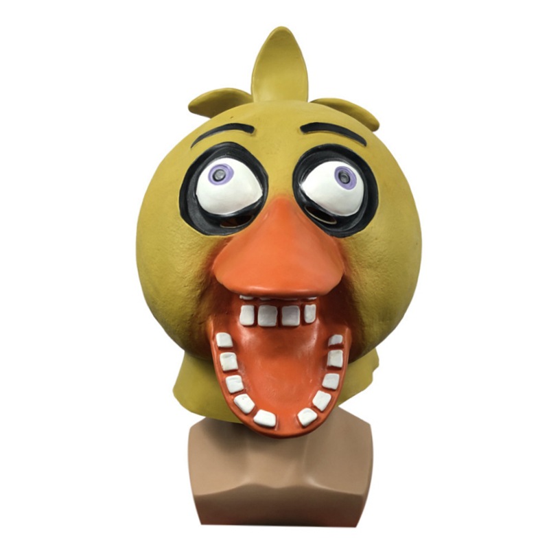 搞笑丑小鸭子动物头套面具化妆舞会可爱乳胶头饰万圣节日派对道具