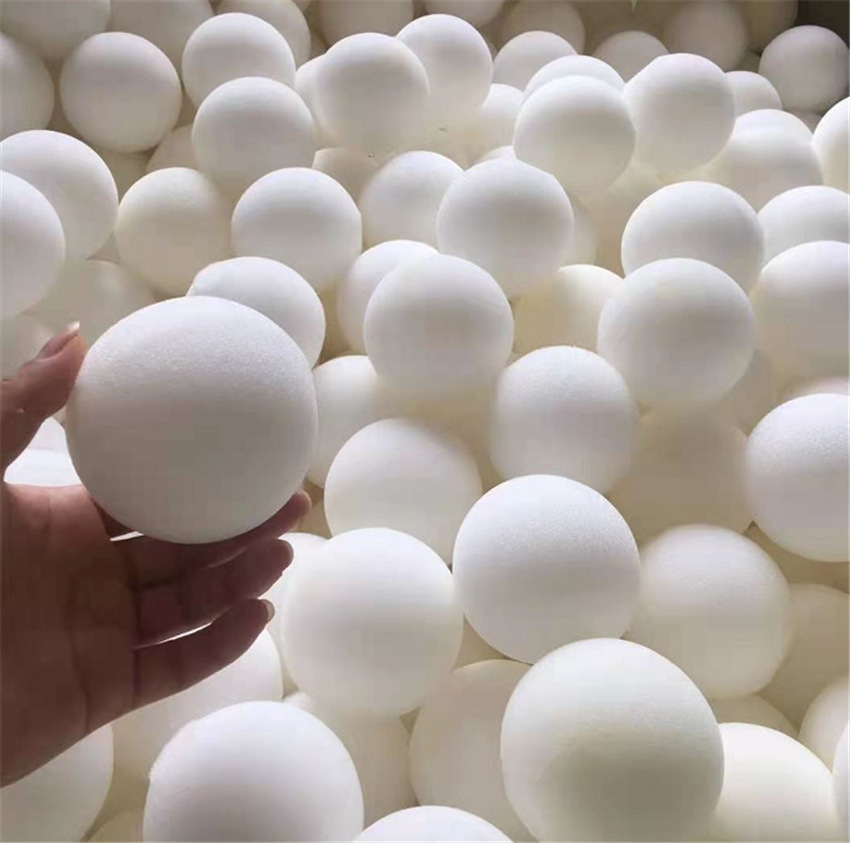 厂家直销白色阻燃海绵球 直径8cm阻燃球 娱乐游玩泡沫球可定制