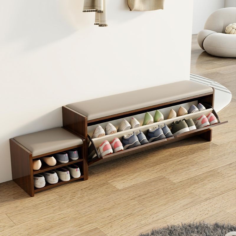 实木换鞋凳组合鞋柜落地家用门口可坐入门多功能储物鞋柜简约