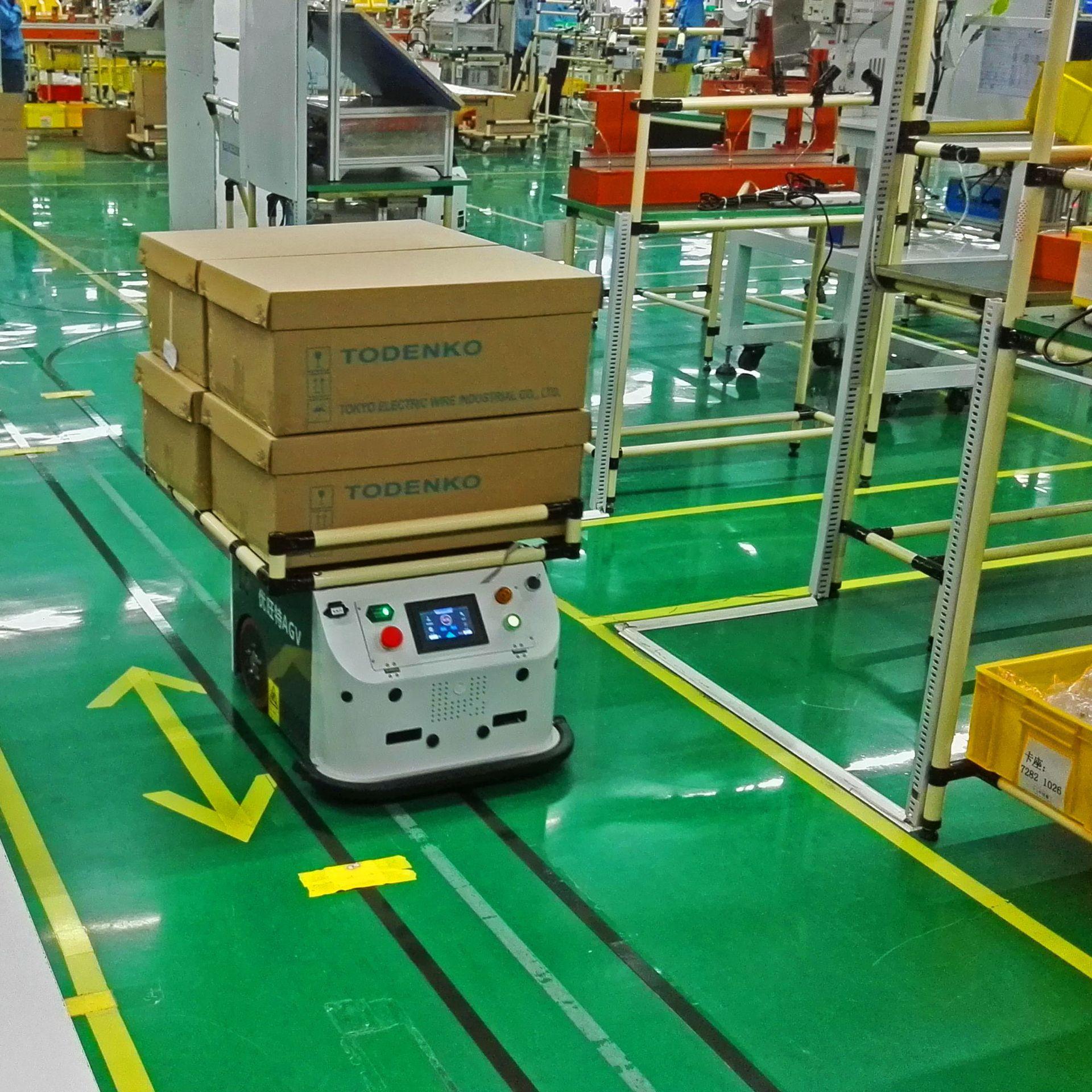 智能无人运输自动搬运机器人 前后双向背负式agv小车 厂家可非标