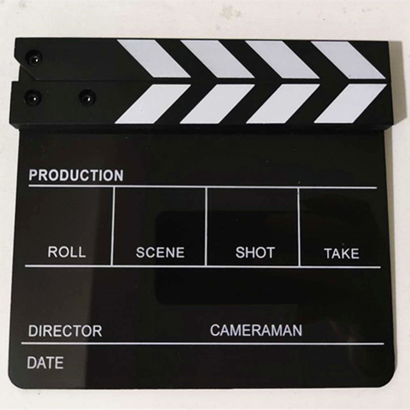 亚克力场记板电影打板器片场拍摄大号打板拍影视剧组开机拍板