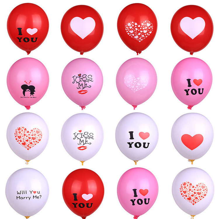 Wholesale 12-Inch Love Confession Ornament Ball Thickened Latex Valentine's Day Confession Balloon Romantic Proposal Love Balloon