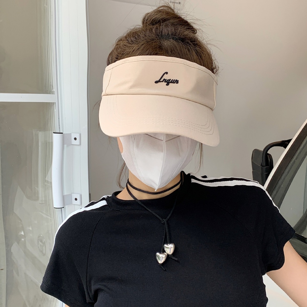 速干防紫外线空顶帽夏季鸭舌女运动户外遮阳防晒帽子刺绣-阿里巴巴