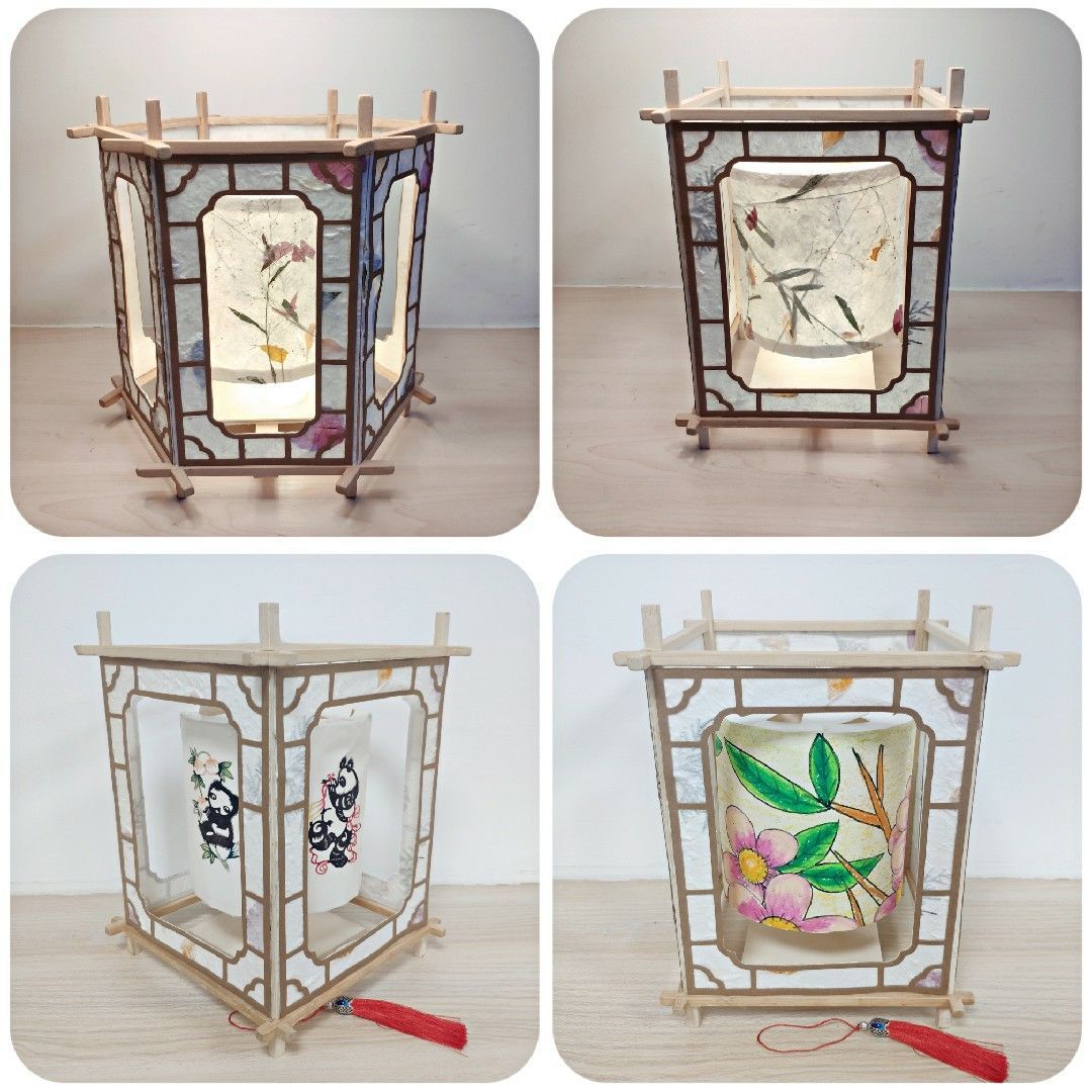 手工走马灯热能旋转电动跑马灯涂鸦剪纸亲子diy材料包小制作