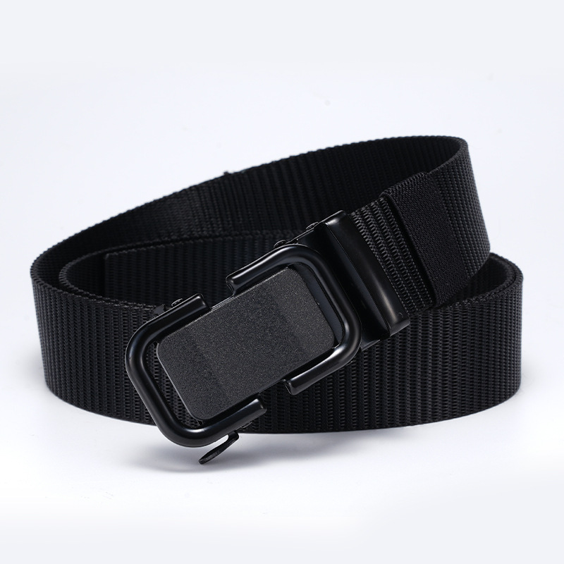 跨境男士腰带户外尼龙自动扣休闲腰带男中青年时尚年轻人战术皮带