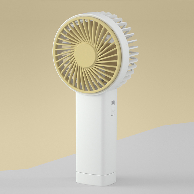 New Handheld Mini Fan USB Portable LED Lights Mute Small Gift Student Small Electric Fan Printed Logo