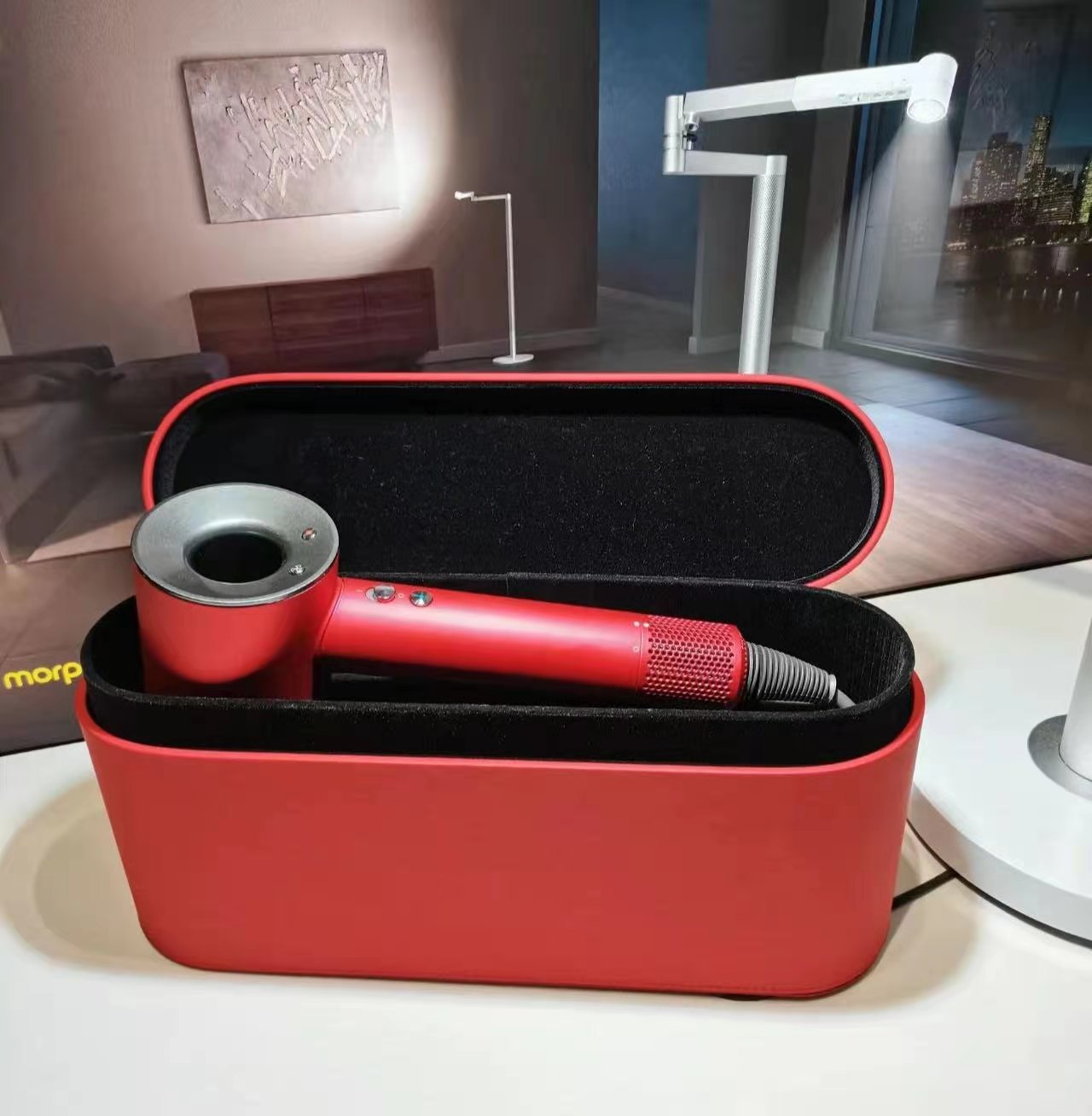 适用于新款戴森dyson吹风机hd08新年红礼盒装礼品负离子吹风机