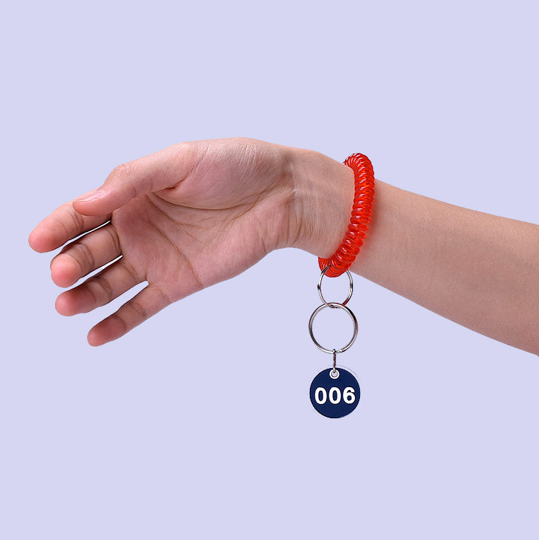 手圈号码数字手牌浴室洗浴桑拿搓澡牌存车柜子编号存包寄存钥匙牌