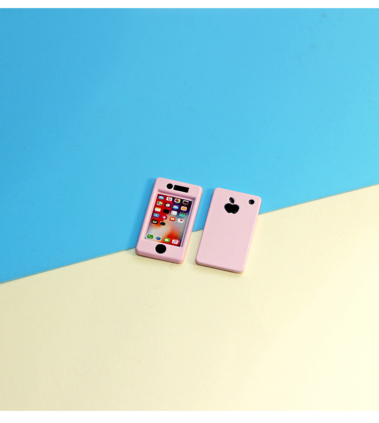 ob11 bjd娃娃屋配件微缩场景拍摄道具仿真迷你苹果手机模型b228