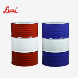 200l油桶双色全新润滑油化工机油桶涂料桶logo装饰摆件大铁桶
