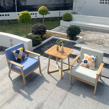 阳台休闲一桌两椅酒店民宿桌椅组合创意三件套现代简约小茶几沙发