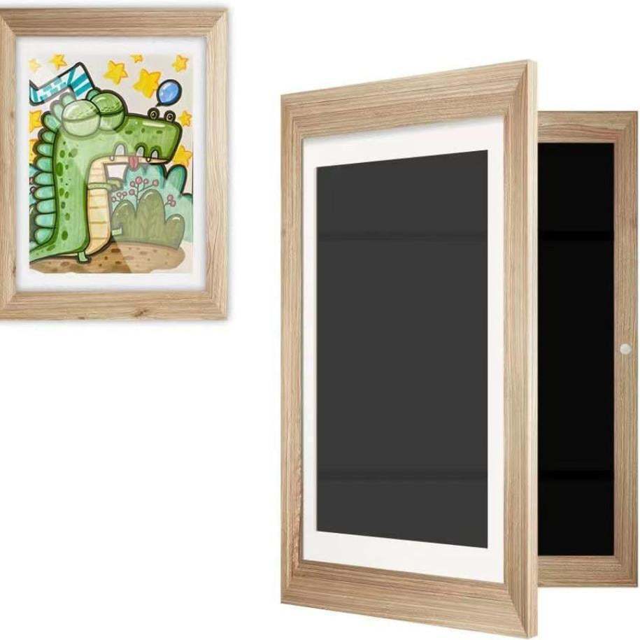 407G Popular Art Photo Frame Kids Art Frames Flip Photo Frame Wooden Decorative Picture Frame