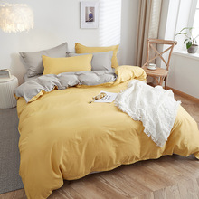 床上用品素色纯色全棉被罩单件简约北欧纯棉被套厂家批发微商代理
