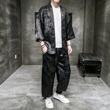 唐装套装中国风男装中式改良汉服居士潮牌复古装禅服青年道袍茶服