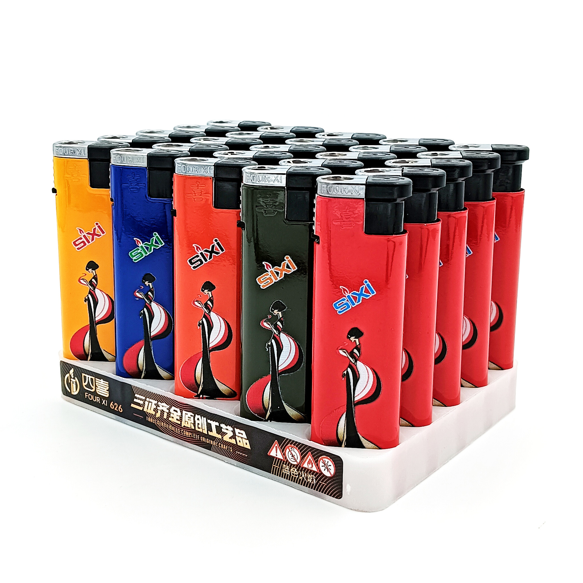 【包邮 50支装】陶先生四喜626直冲防风打火机高档金属铁壳烤漆