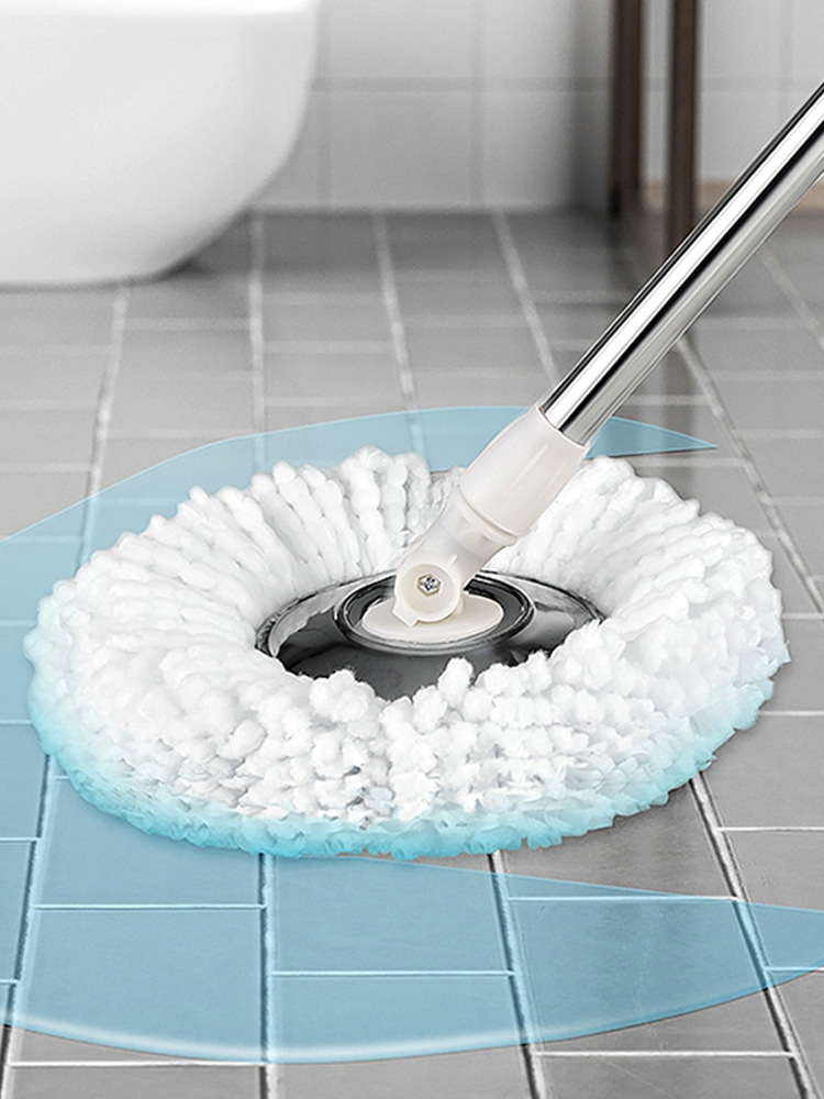 拖布杆不带桶拖把盘吸水拖布商家用免手洗干湿两用旋转拖把自拧式