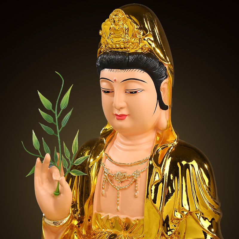 居家供奉观世音菩萨释迦摩尼佛像地藏王如来佛祖西方三圣家用