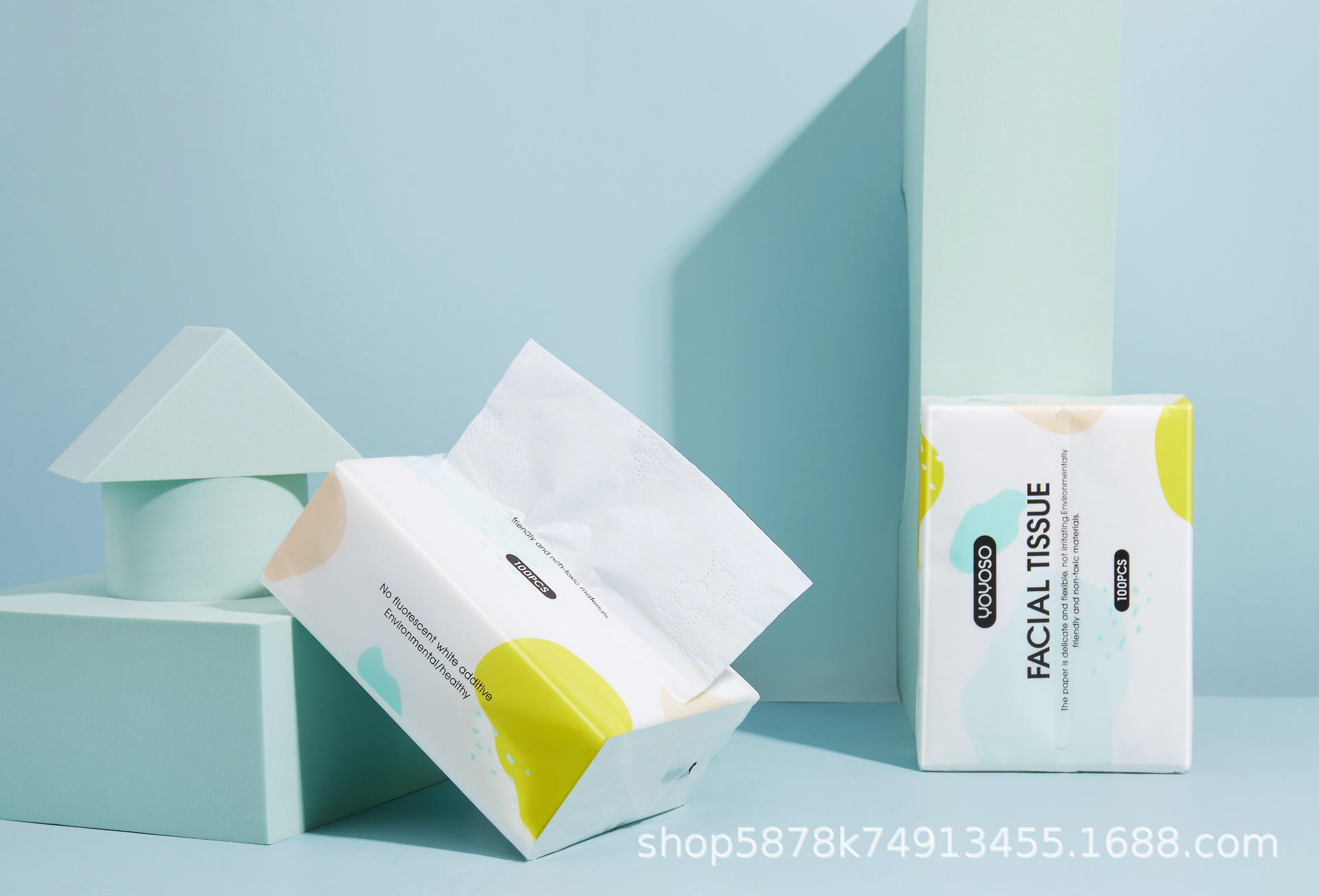 广州厂家批发定制软抽面巾纸纸巾可湿水300张贴牌可印logo